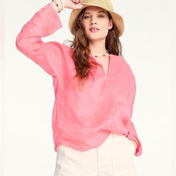 J. Crew Tea Rose Ramie Tunic‎ Top Size XXS - Picture 8 of 8